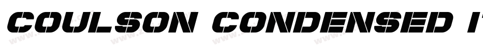 Coulson Condensed It字体转换